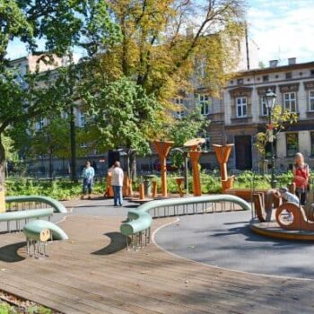 Kinderspielplatz für Kleinkinder in Krakau