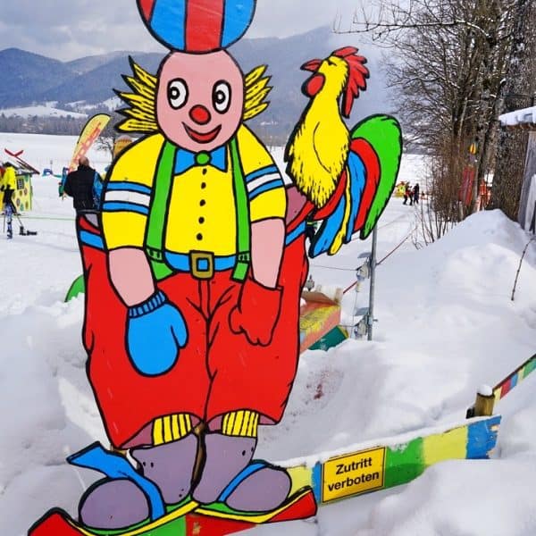 Kinderschneeland Villa Lustig in Lenggries, Brauneck, mit Skikindergarten