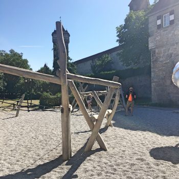 Spielplatz Hornburgweg Rothenburg ob der Tauber mit Kind