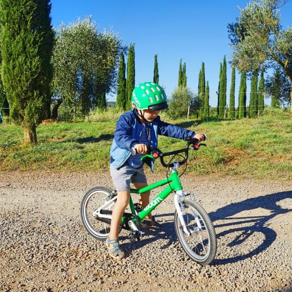 Toskana mit Kind in Kooperation mit woom Bikes