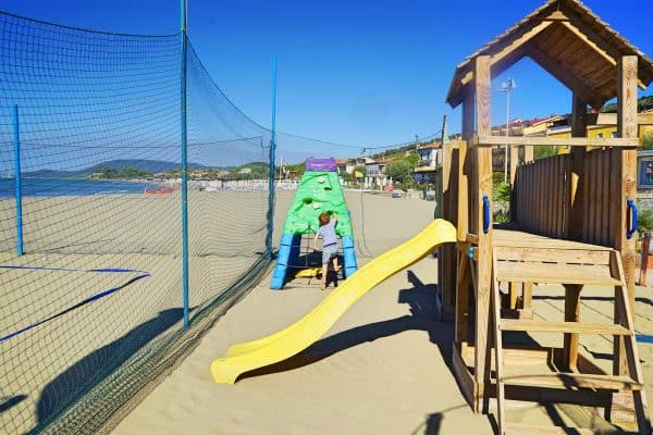 Toskana Strand Castiglione della Pescaia, kinderfreundlicher Strand, child-friendly beach