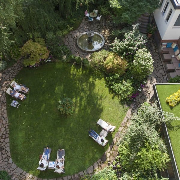 Boutique Hotel Auersperg für Familien in Salzburg; großer Garten