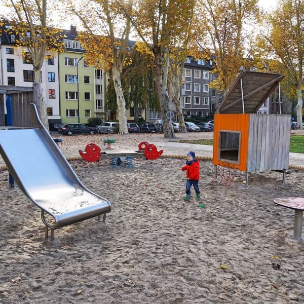 Spielplatz Schillerplatz, Kinderspielplatz Düsseldorf-Zoo, playground