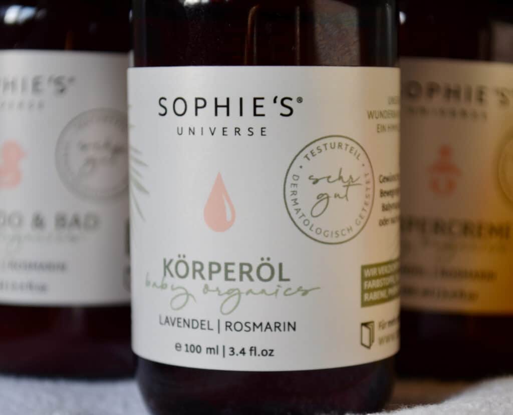 Sophies universe Produkte enthalten natur-zertifizierte Rohstoffe und Rohstoffe aus kontrolliert biologischem Anbau