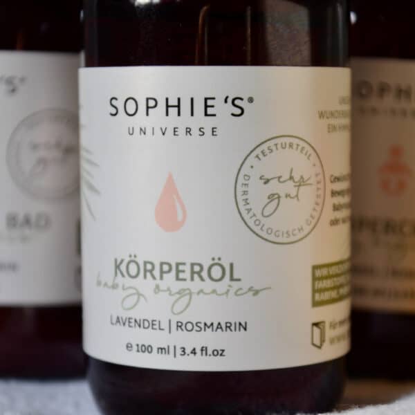 Sophies universe Produkte enthalten natur-zertifizierte Rohstoffe und Rohstoffe aus kontrolliert biologischem Anbau